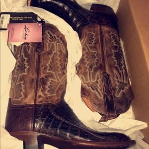 Lucchese crocodile boots